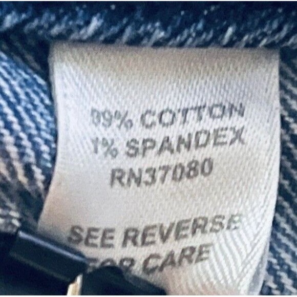 CATO Woman Stone-Washed Light Blue Wide Leg Denim Capri Jeans 24W - Picture 9 of 10